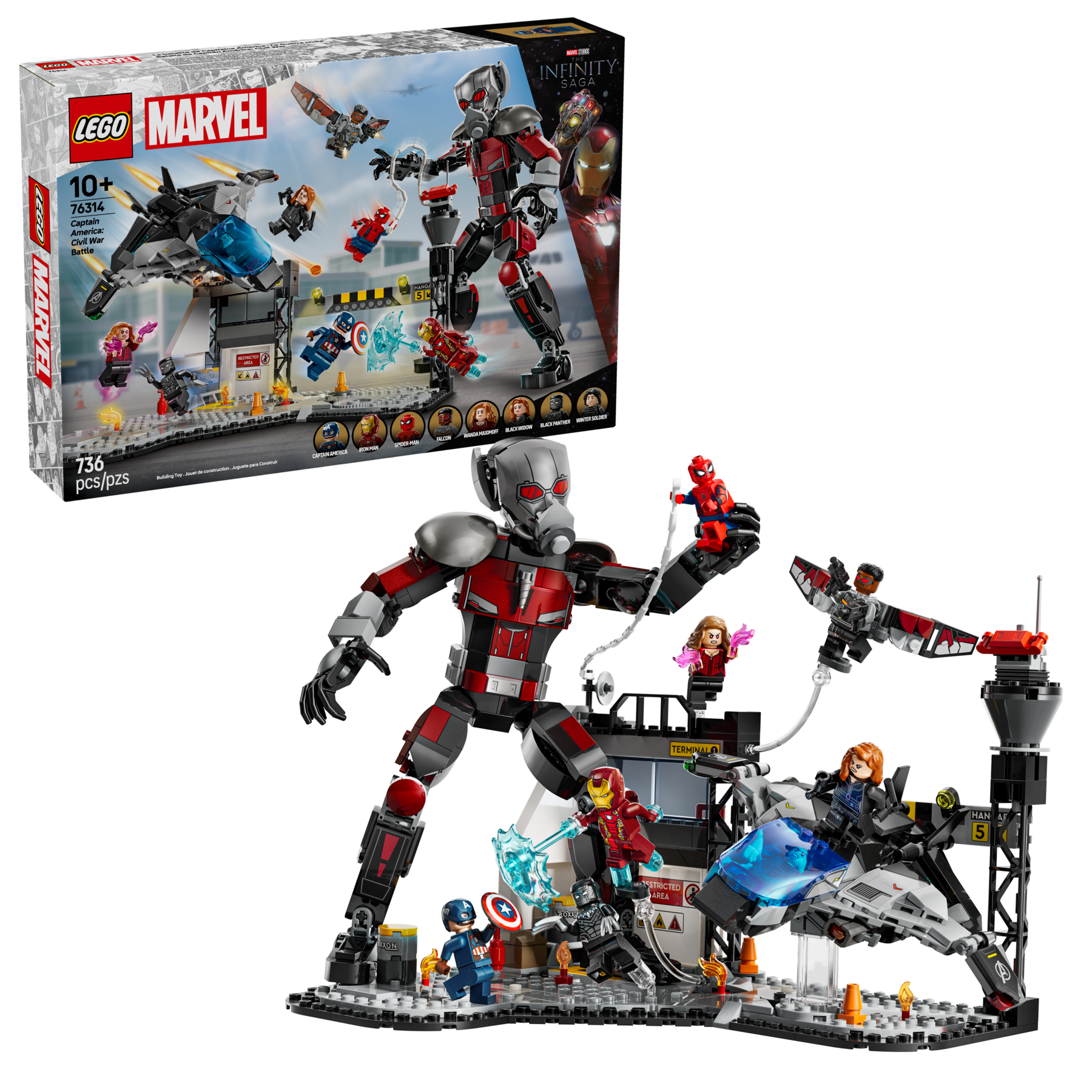 Lego Marvel Captain America: Civil War Action Battle 76314 - Albagame