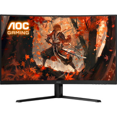 Monitor 31.5" AOC Gaming Curved 1500R  QHD 2560x1440p Fast VA 180Hz 0.5ms 300nits , 2xHDMI 1xDisplayPort , HAS , VESA , Adaptive Sync , Black/Red , CQ32G4VE , 1Y - Albagame
