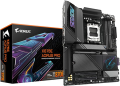 Motherboard Gigabyte X870E AORUS PRO WIFI7 , Wireless + Bluetooth , ATX , DDR5 , Socket AM5 , 16+2+2 , X870E AORUS PRO - Albagame
