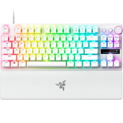Keyboard Razer HUNTSMAN V3 PRO TKL , Chroma RGB , Analog Optical Switch Gen-2 , Rapid Trigger , US Layout , White , RZ03-04981700-R3M1 - Albagame
