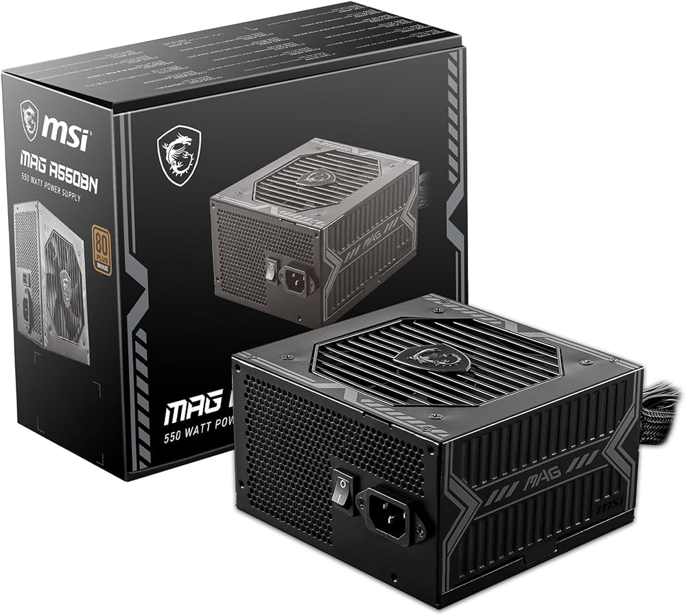 PSU 550W MSI MAG A550BN , 80+ Bronze - Albagame
