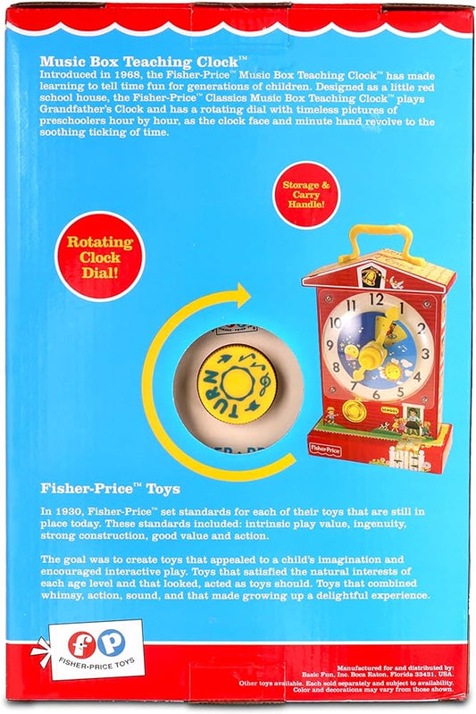 Fisher Price Music Box Teaching Clock - Albagame