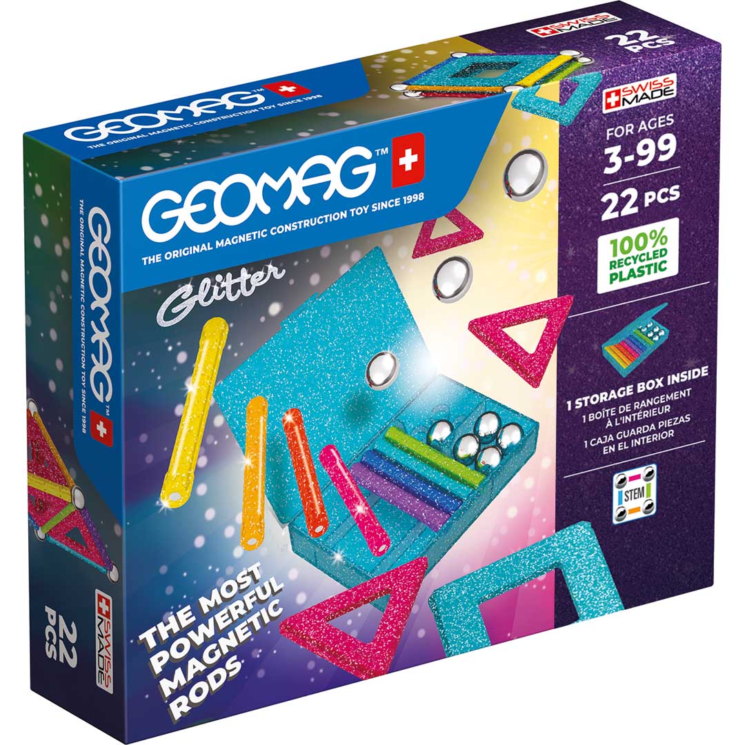Magnetic Geometry Geomag Glitter 22pcs - Albagame