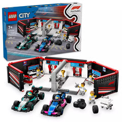 Lego City Formula 1 Garage & Mercedes-AMG and Alpine Race Cars 60444 - Albagame