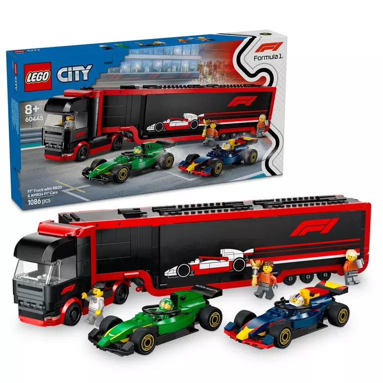 Lego City Truck with RB20 & AMR24 F1 Cars 60445 - Albagame
