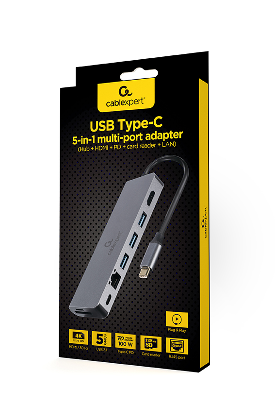 Adapter USB-C Gembird Cablexpert - Albagame