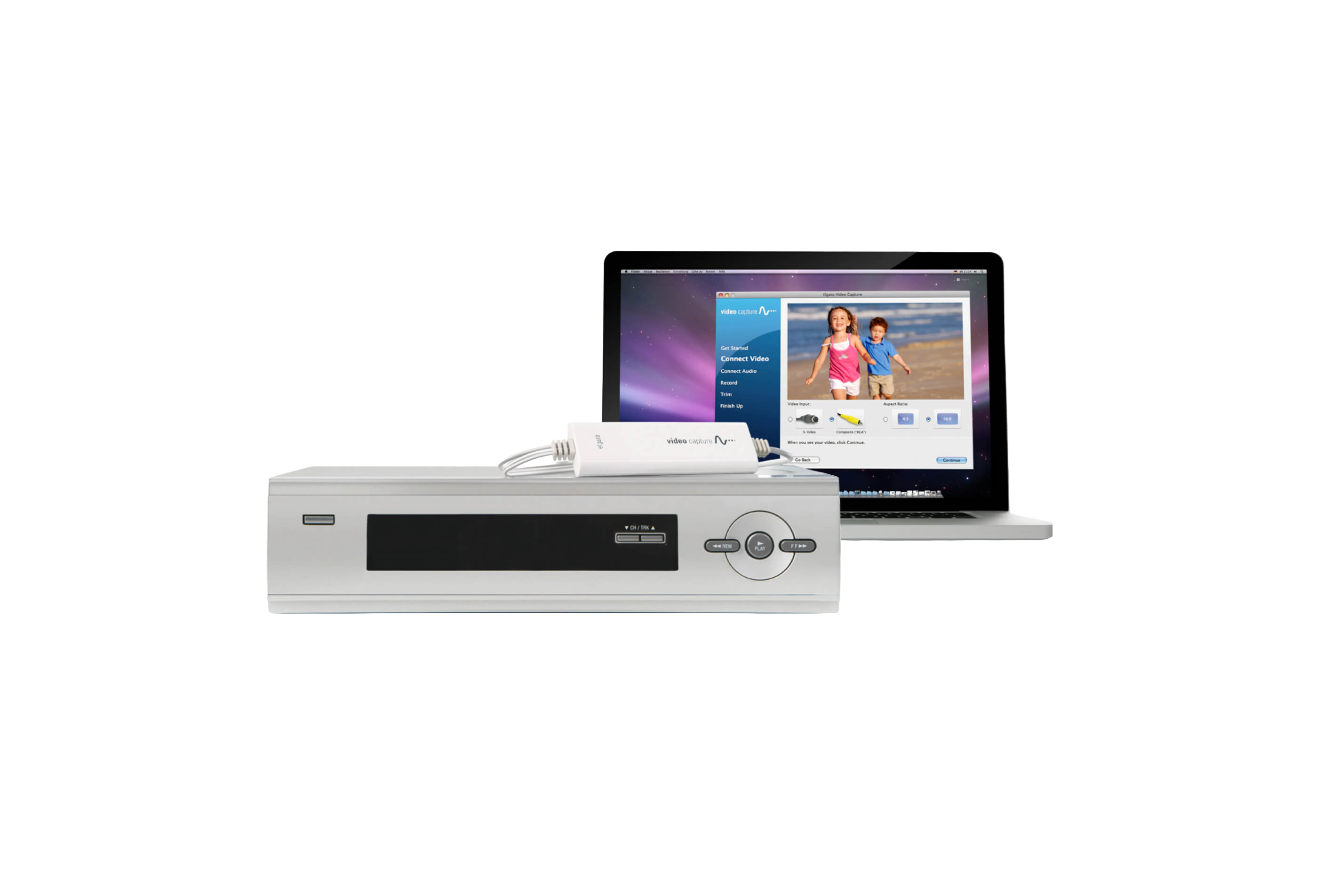 Videograbber Elgato Video Capture , NTSC SECAM PAL PAL/60 f/ Mac , PC , iPad , USB-A to Audio/Video grabber , Capture , White , 1VC108601001 - Albagame