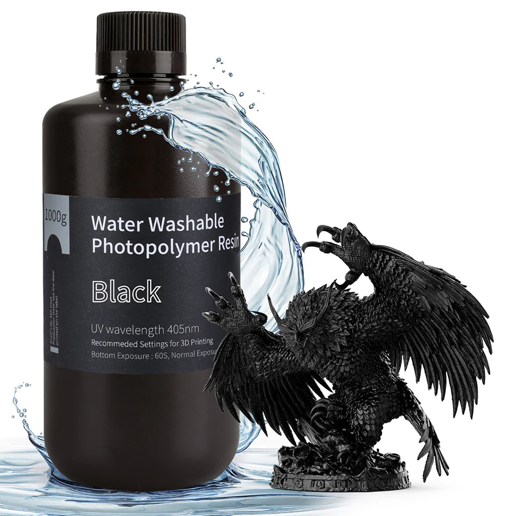 Water Washable Resin Elegoo 1kg Black - Albagame