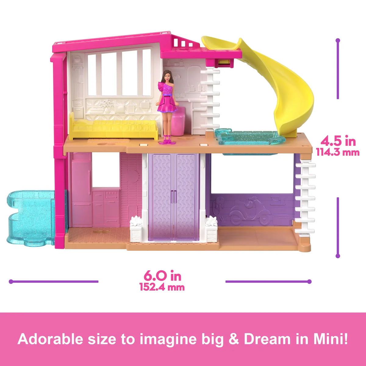 Playset Mini Barbieland Doll House With Furniture - Albagame