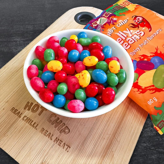 Candy Jelly Beans Hot Chip Spicy Fruit Flavours 60Gr - Albagame