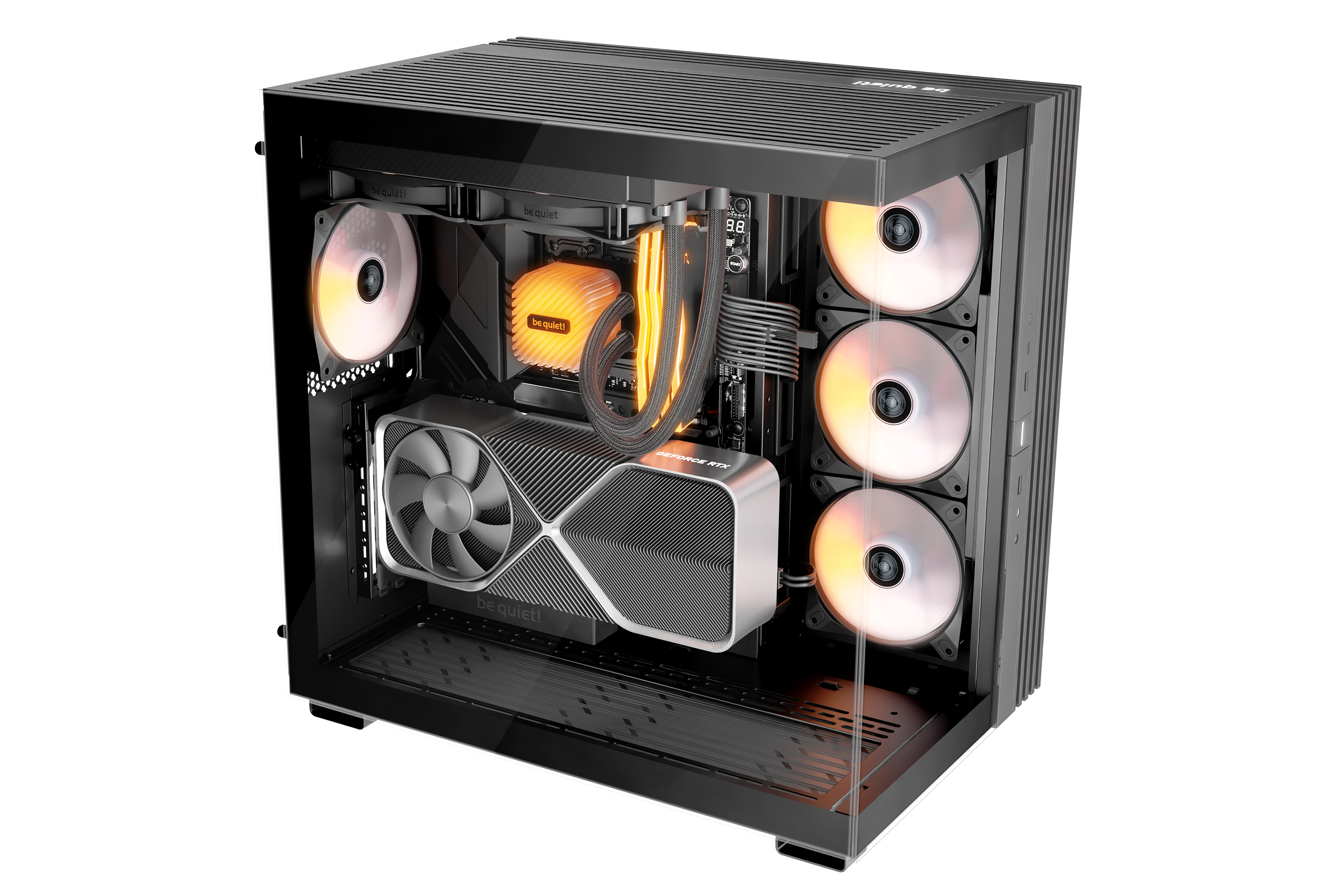 Case be quiet! Light Base 600 LX ARGB , ATX , supported up to 360mm Radiator , Black , BGW67