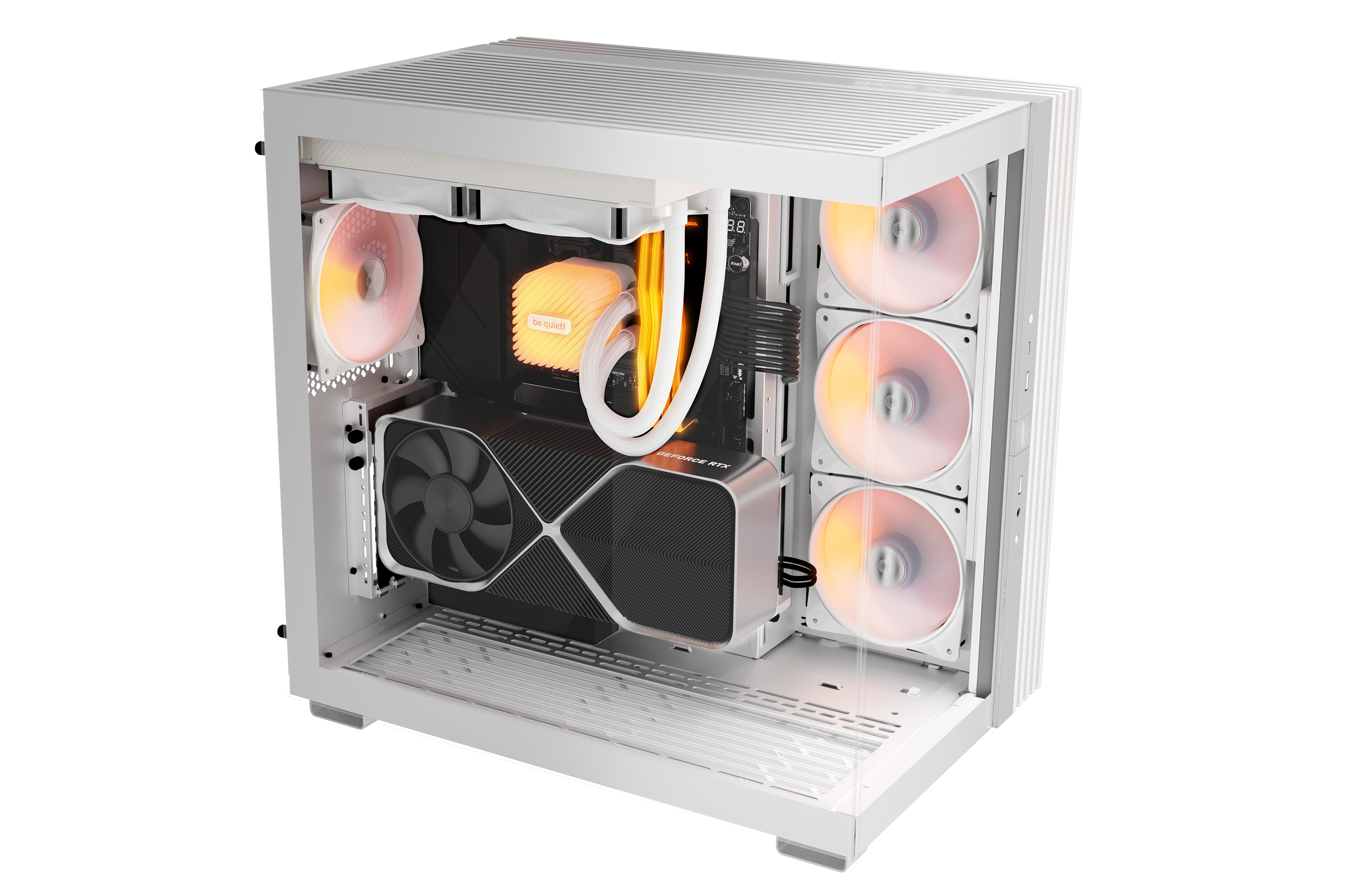 Case be quiet! Light Base 600 LX ARGB , ATX , supported up to 360mm Radiator , White , BGW68