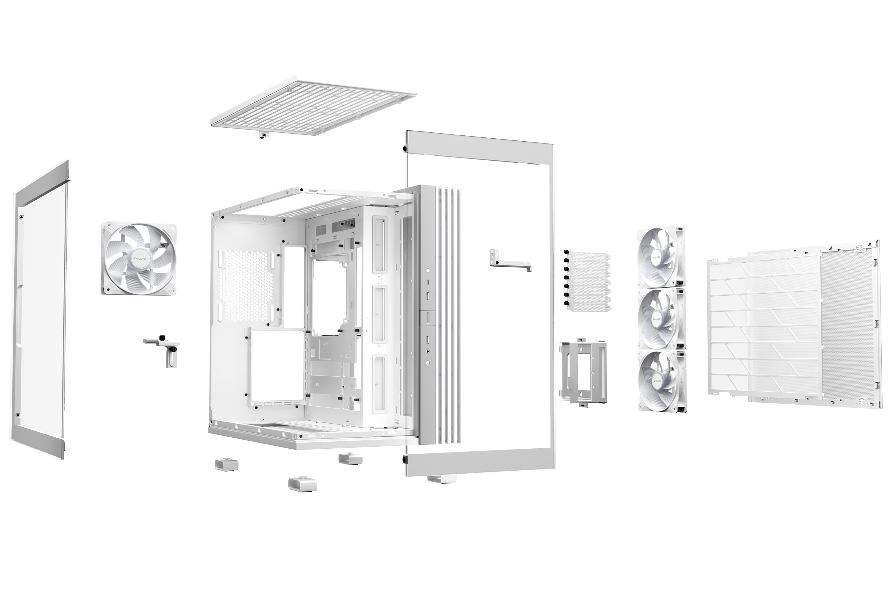 Case be quiet! Light Base 600 LX ARGB , ATX , supported up to 360mm Radiator , White , BGW68