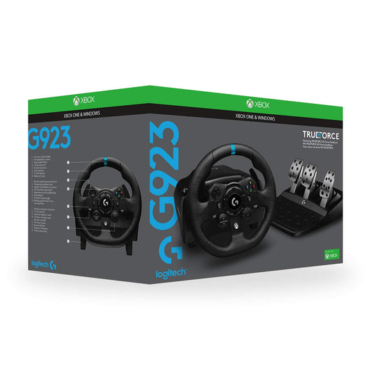 Wheel Logitech G923 TrueForce , Steering wheel and pedal set , ( ( for Xbox Series X|S / Xbox One / PC/PS5/PS4))