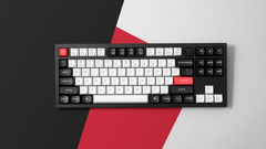 Keyboard Keychron Q3 HE  Q3H-M1 , QMK/VIA Wireless/Bluetooth Mechanical Keyboard , Purple Switch (Hot-Swappable) , Hall Effect , 80% , US Layout , Black/White/Red , Q3H-M1 - Albagame