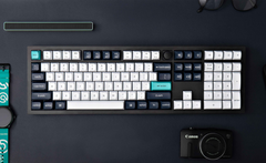 Keyboard Keychron Q6 Max Q6M-M3 , QMK/VIA Wireless/Bluetooth Mechanical Keyboard , Brown Switch (Hot-Swappable) , 100% , US Layout , Aluminum Case , Black/White/Mint , Q6M-M3 - Albagame