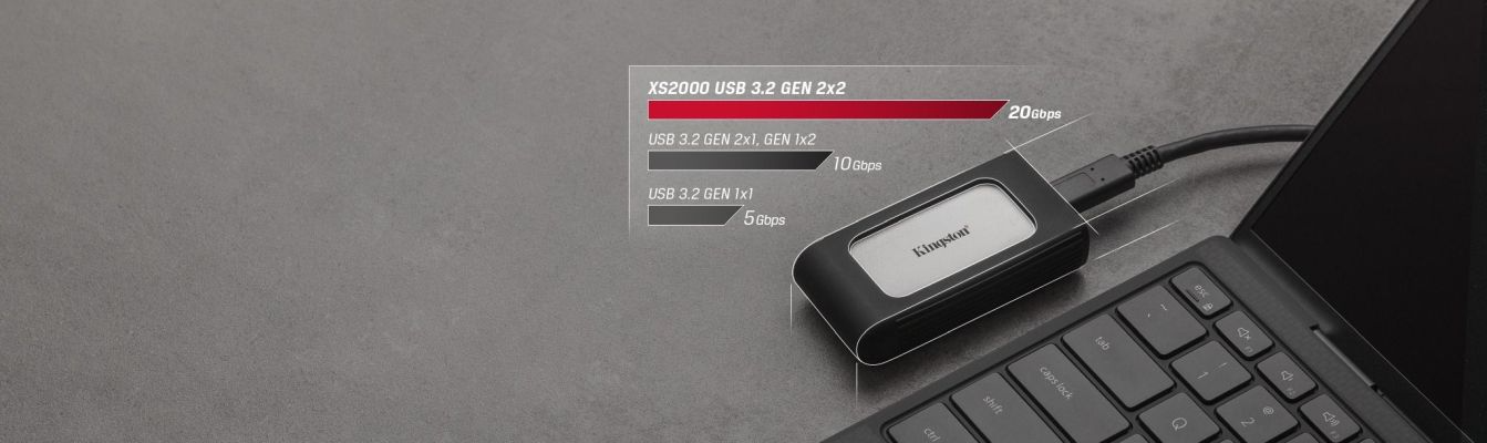SSD External 1TB Kingston XS2000 - Albagame
