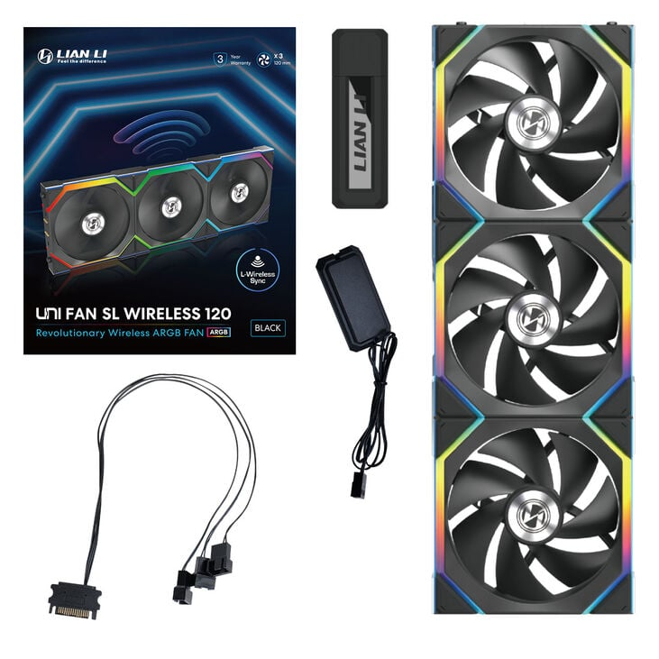 Fan Lian LI UniFan SL Wireless ARGB  Black - Albagame