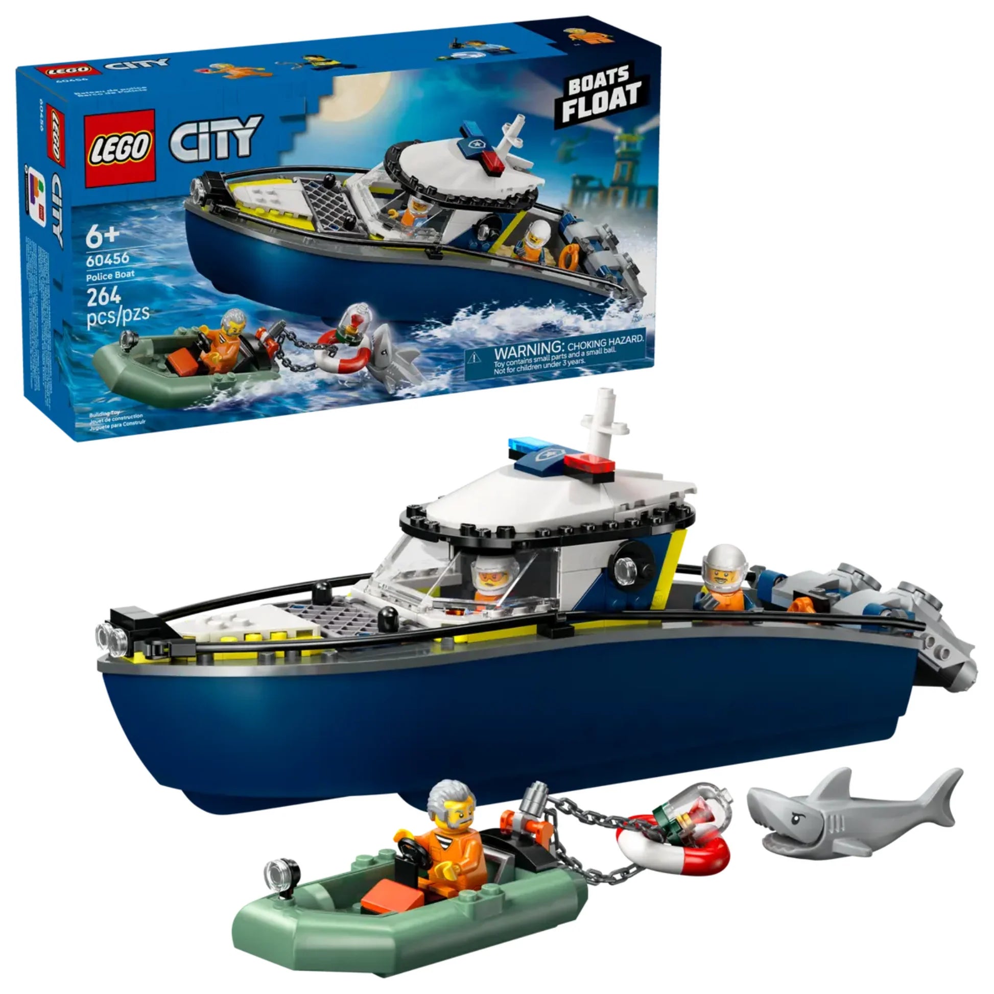Lego City Police Boat Chase 60456 - Albagame