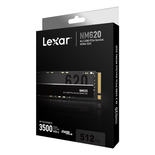 SSD 512GB Lexar NM620 M.2 NVMe PCIe Gen3 x4 - Albagame