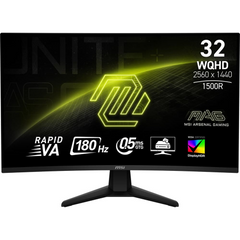 Monitor 32" MSI MAG 32CQ6F , QHD 2560x1440p Rapid VA 180Hz 1ms 101%sRGB 400nits , 2xHDMI 1xDisplayPort , VESA , FreeSync , Black , 9S6-3DC91M-001 , 2Y