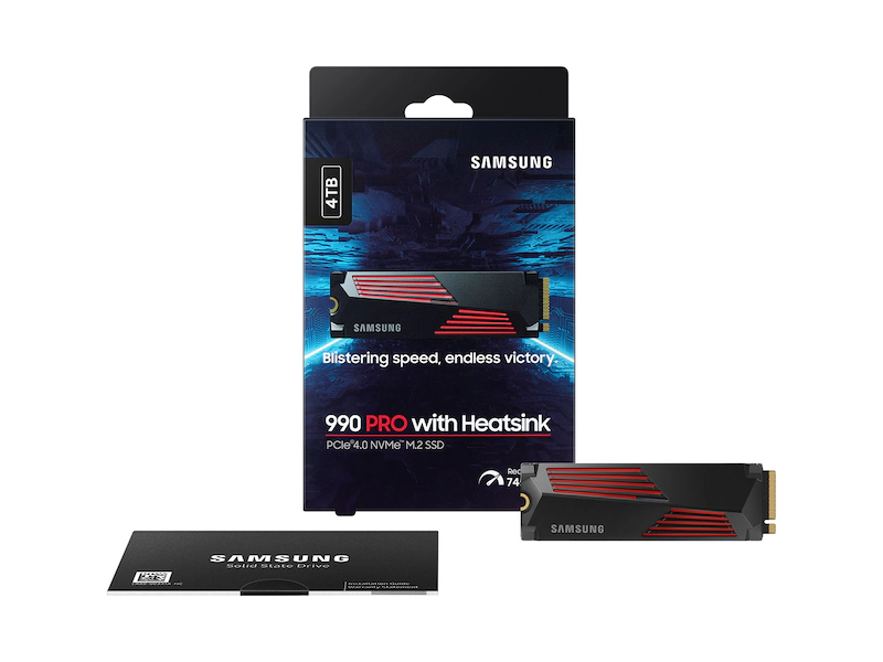 SSD 4TB Samsung 990 PRO with Heatsink , M.2 NVMe PCIe Gen4 x4 - Albagame