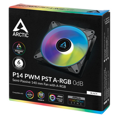 Fan Arctic P14 PWM PST ARGB  Black - Albagame