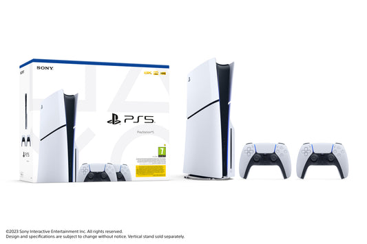 Console Playstation 5 D Slim Chassis SSD 1TB + Controller Sony DualSense Wireless White - Albagame