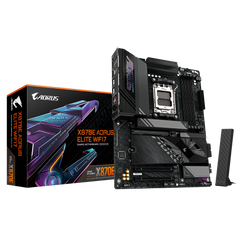 Motherboard Gigabyte X870E AORUS ELITE WIFI7 , Wireless + Bluetooth , ATX , DDR5 , Socket AM5 , 16+2+2 , X870E AORUS ELITE WIFI7 - Albagame
