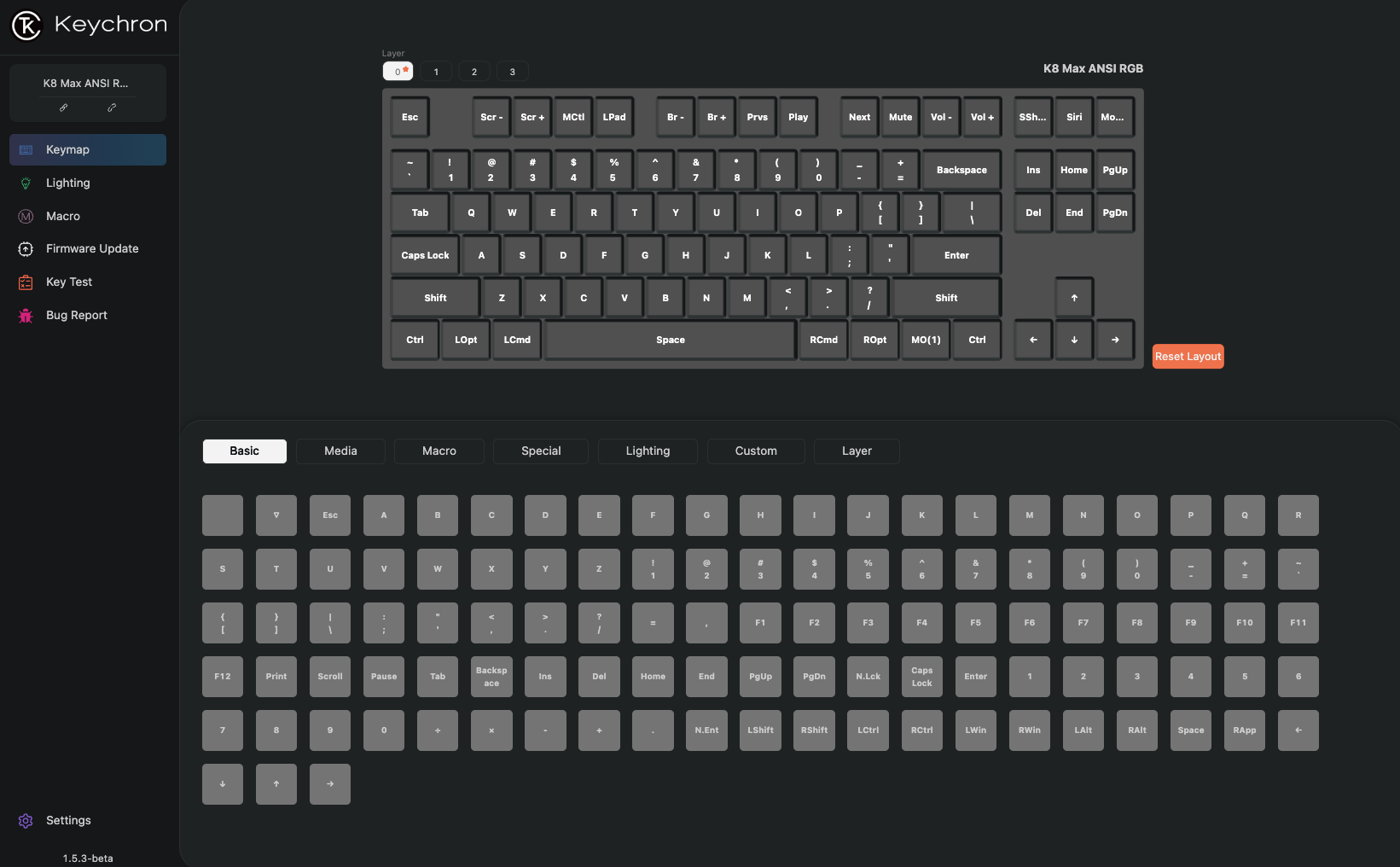 Keyboard Keychron K8 Max  K8M-J3 , QMK/VIA Wireless/Bluetooth Mechanical Keyboard , Brown Switch (Hot-Swappable) , 80% , US Layout , Black/Grey/Orange , K8M-J3 - Albagame