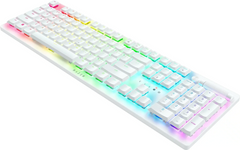 Keyboard Razer DEATHSTALKER V2 PRO  , Wireless/Bluetooth , Low Profile , Chroma RGB , Clicky Optical Purple Switches , US Layout , Up to 40 hours Battery , White , RZ03-04363500-R3M1 - Albagame