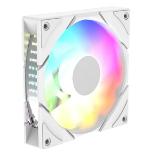 Fan 1x 120mm DeepCool CG580 Reverse ARGB, up to 1,300 RPM , Airflow 107 m3/h , Bulk , White , R-EDF120-WHAPR86-G-1 - Albagame