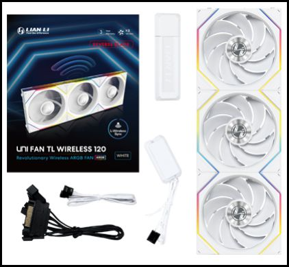 Fan Lian LI UniFan TL Wireless ARGB  Reverse  White - Albagame