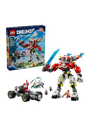 Lego Dreamzzz Cooper's Tiger Mech & Zero's Hot Rod Car 71497 - Albagame