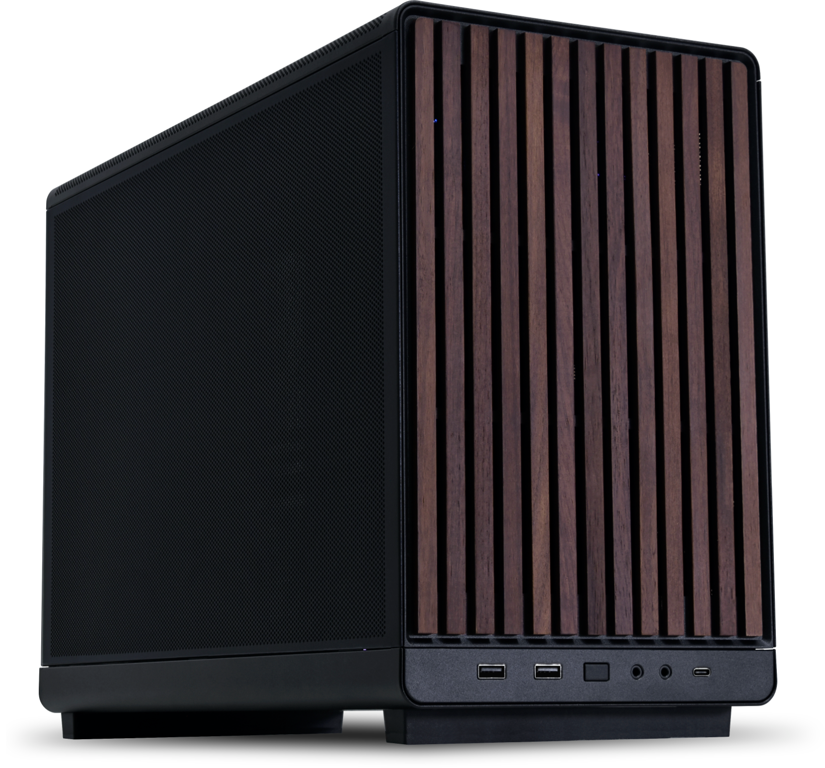 Case Lian Li DAN Case A3 Wood Edition , Micro ATX , ALL Mesh , Steel + Fabric , NO Fans Included , Designed by Daniel Hansen , Black/Wood , G99.A3X-WD.00 - Albagame