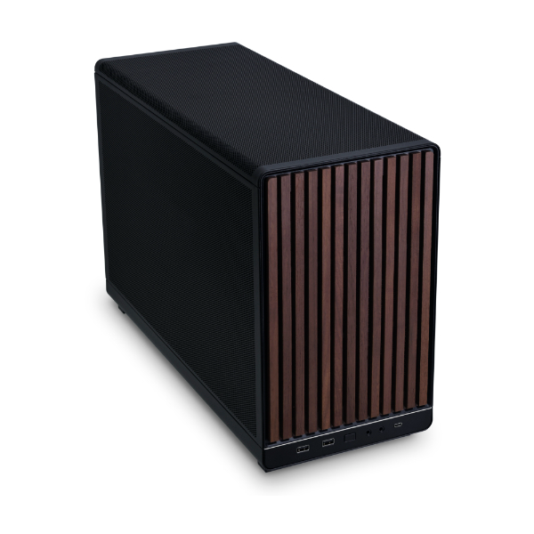 Case Lian Li DAN Case A3 Wood Edition , Micro ATX , ALL Mesh , Steel + Fabric , NO Fans Included , Designed by Daniel Hansen , Black/Wood , G99.A3X-WD.00 - Albagame