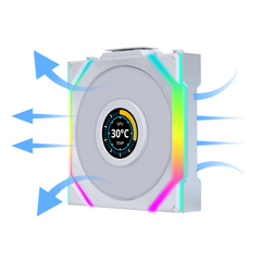 Fan Lian LI UniFan SL Wireless LCD ARGB   Reverse  White - Albagame