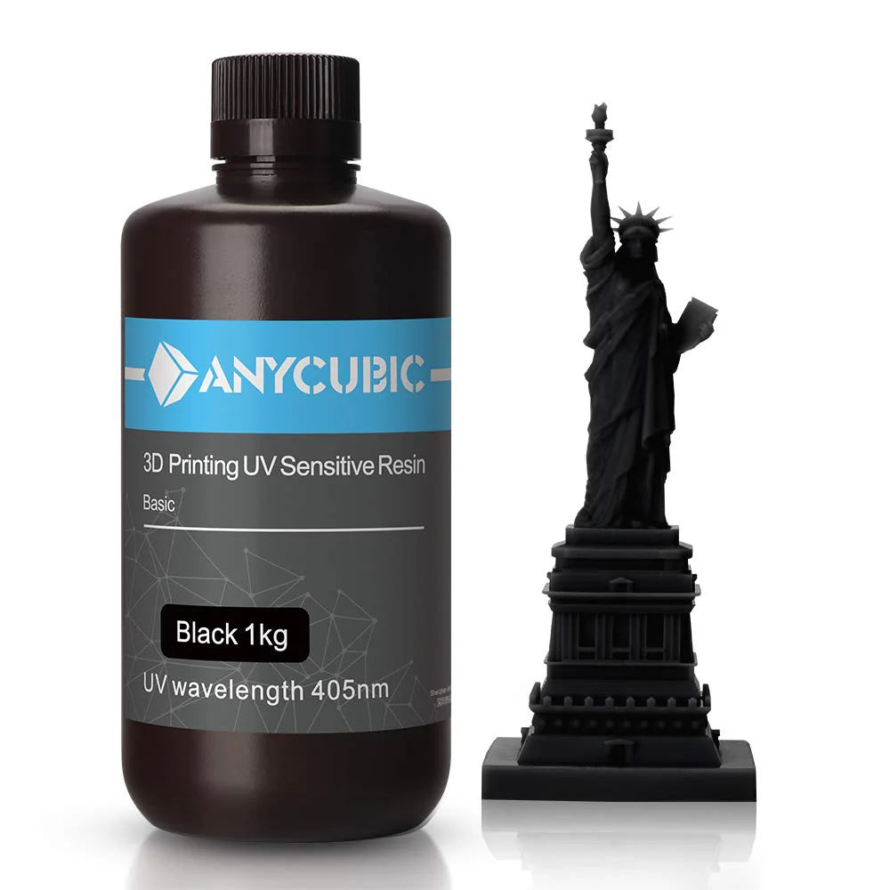 Resin Anycubic Basic Rigid 1kg Light Black - Albagame