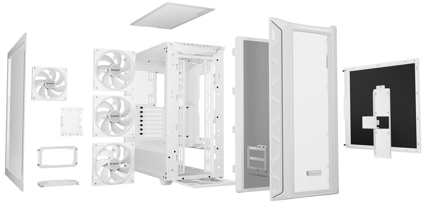 Case be quiet! SHADOW BASE 800FX ARGB , EATX , 4x 140mm ARGB fans, White - Albagame