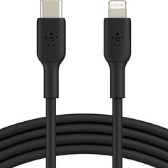 Cable USB-C  Belkin BoostCharge , USB-C to Lightning , 2m , Black , CAA003BT2MBK - Albagame