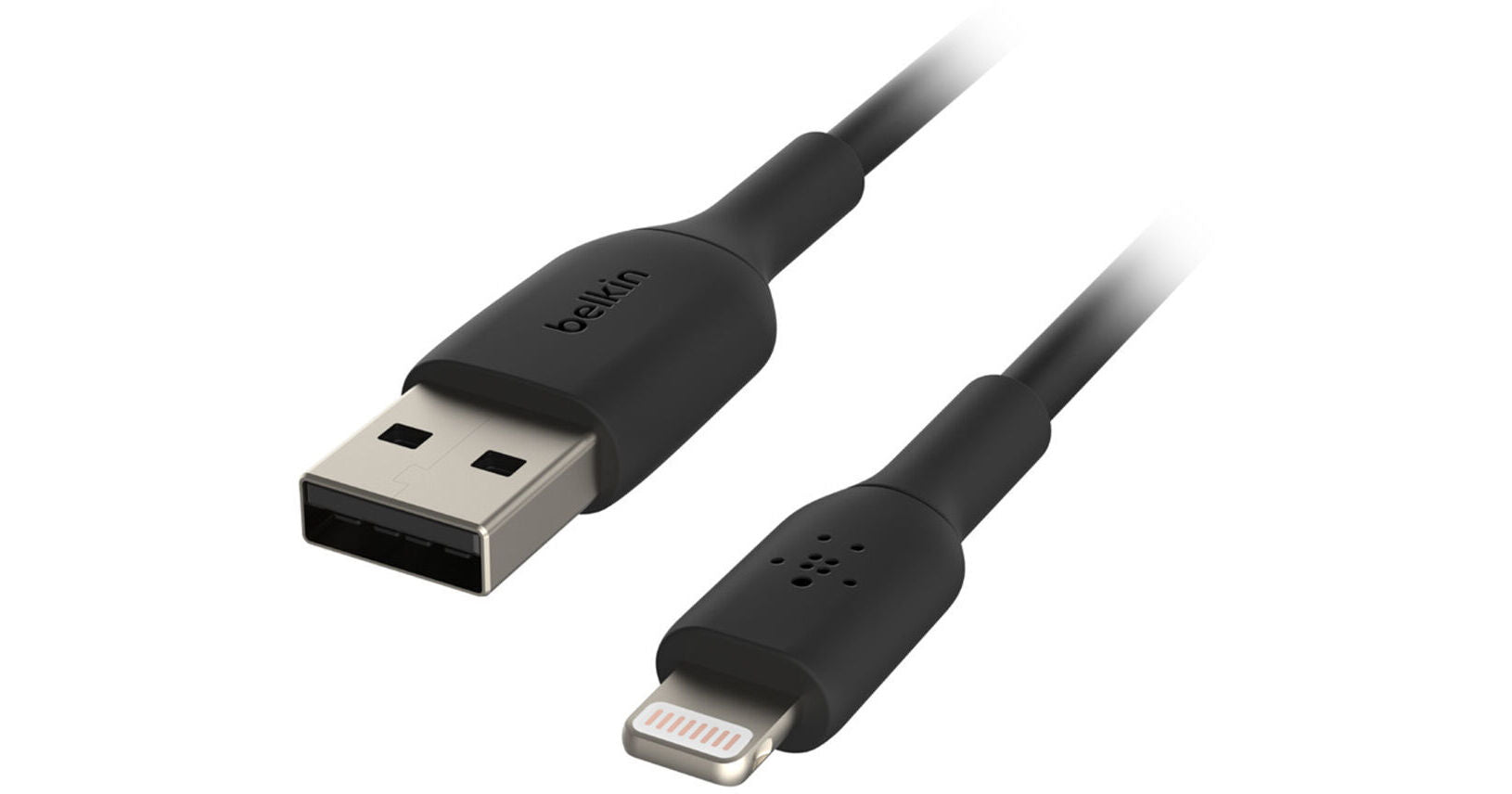 Cable USB-A  Belkin BoostCharge , USB-A to Lightning , 0.5m , Black , CAA001BT0MBK - Albagame