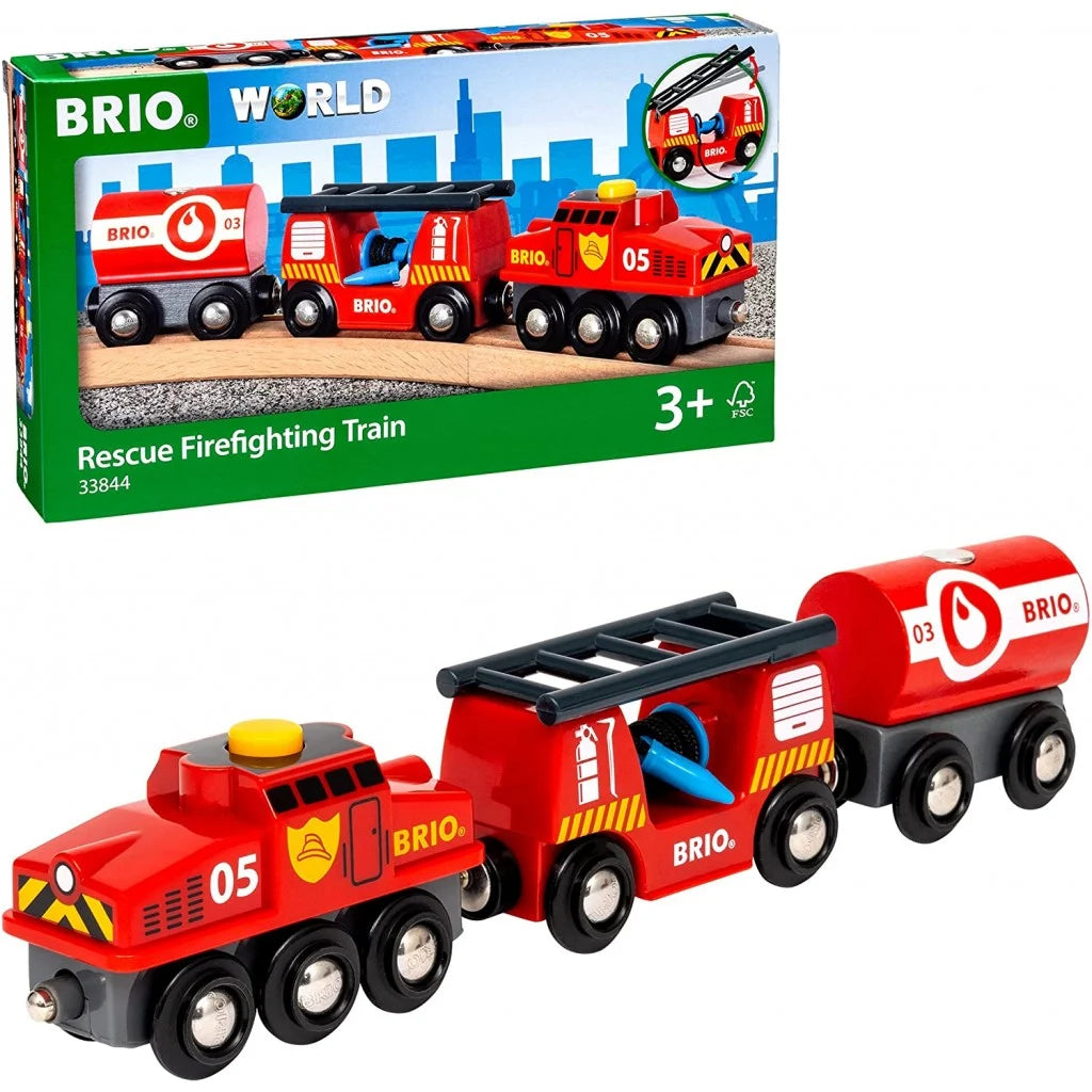 Rescue Fire Fighting Train Brio - Albagame
