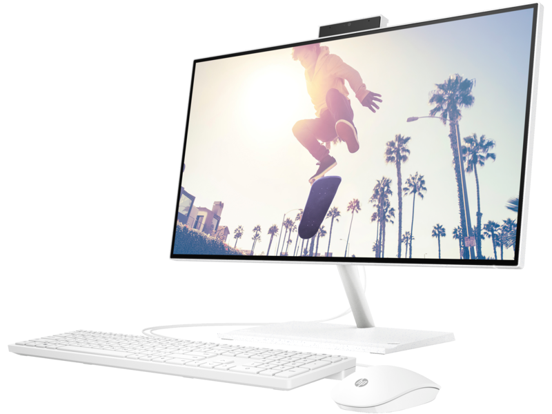 AIO PC 23.8" HP 24-CB1307NH , 23.8" FHD Touch 1920x1080p IPS AG , Intel Core i5-1235U (10C/2P+8E 12T) up to 4.4GHz , 8GB RAM 1x8GB 3200Mhz DDR4 , 512GB PCIe NVMe M.2 SSD - Albagame