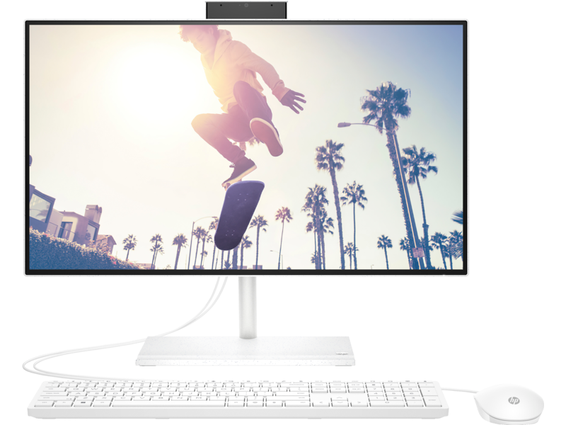 AIO PC 23.8" HP 24-CB1307NH , 23.8" FHD Touch 1920x1080p IPS AG , Intel Core i5-1235U (10C/2P+8E 12T) up to 4.4GHz , 8GB RAM 1x8GB 3200Mhz DDR4 , 512GB PCIe NVMe M.2 SSD - Albagame