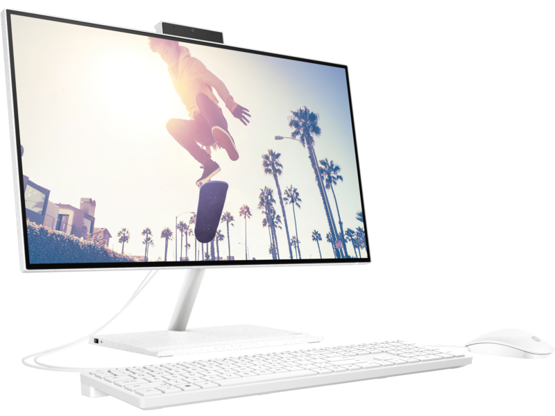 AIO PC 23.8" HP 24-CB1307NH , 23.8" FHD Touch 1920x1080p IPS AG , Intel Core i5-1235U (10C/2P+8E 12T) up to 4.4GHz , 8GB RAM 1x8GB 3200Mhz DDR4 , 512GB PCIe NVMe M.2 SSD - Albagame