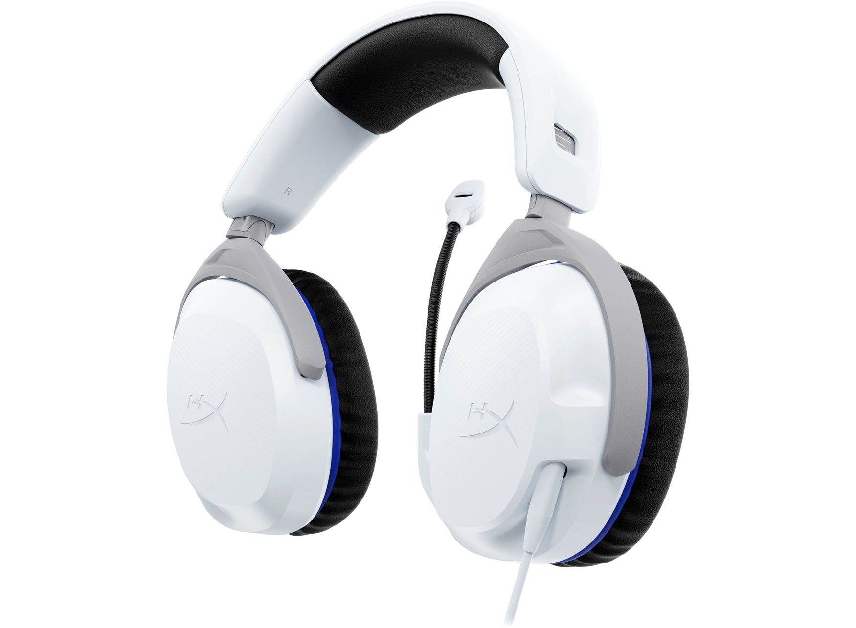 Headset HyperX Cloud Stinger II , Wired Gaming Headset , Compatible with PS5 and PS4 , Detachable noise-cancellation microphone , Black/Blue , 75X29AA - Albagame