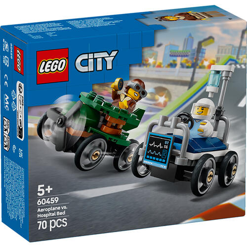 Lego City Airplane VS. Hospital Bed Race 60459 - Albagame
