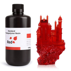 Resin Elegoo Standard 1kg Clear Red - Albagame