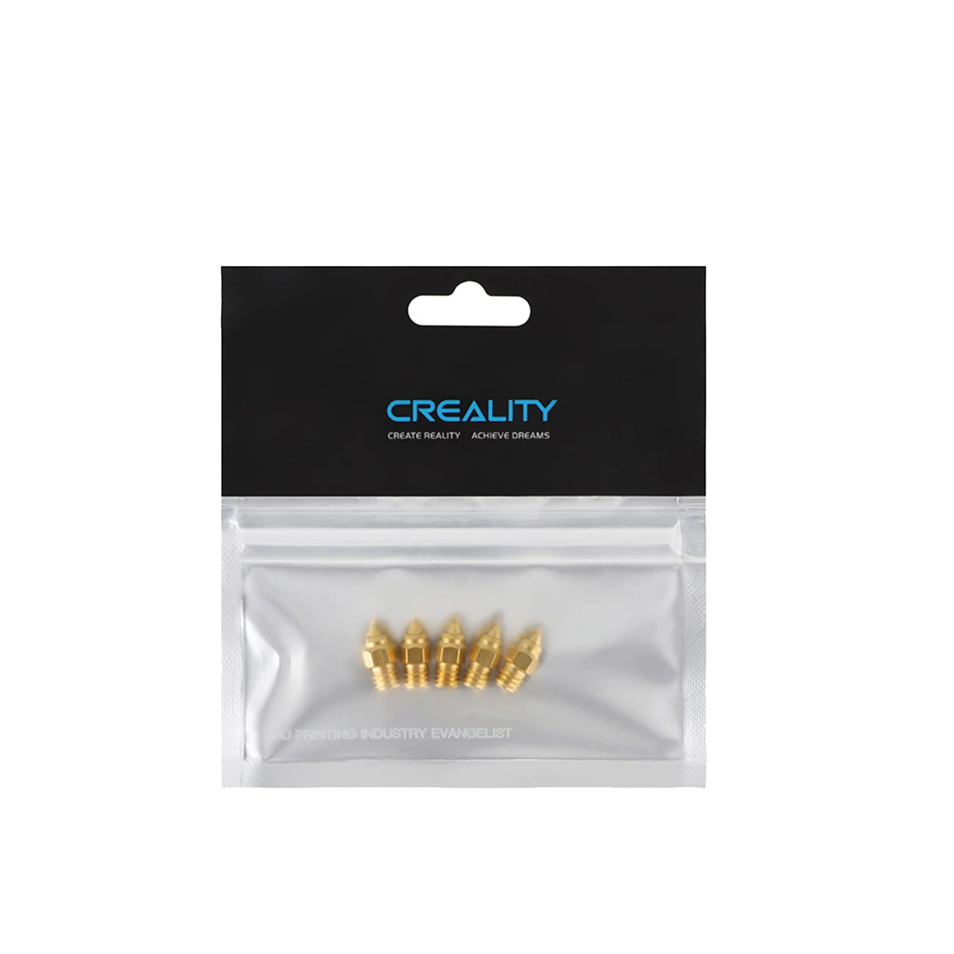 Brass Nozzle Kit CREALITY 0,4mm 6x13mm (x5 pcs) - Albagame