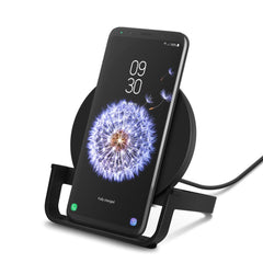 Charger 10W  Belkin BoostCharge , Wireless Charger Stand up to 10W with Micro USB , Black , WIB001VFBK - Albagame